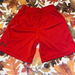 Red under Armour shorts